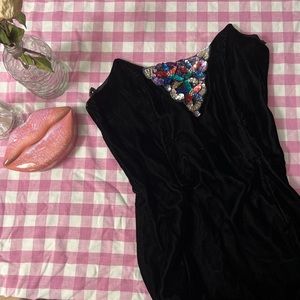 Gunne Sax by Jessica McClintock black cocktail evening dressy Prom Wedding